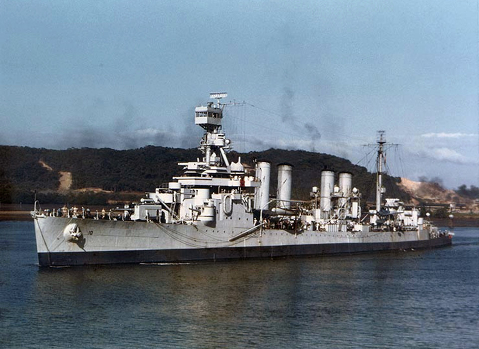 USS Concord (CL-10) Off Balboa